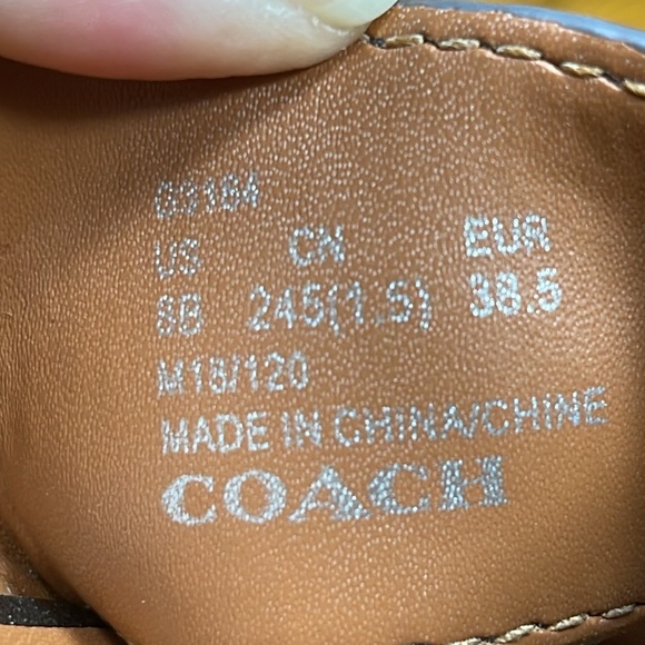 COACH CROSS BAND HIGH WEDGE SANDAL - Picture 16 of 16